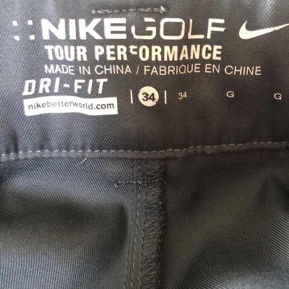 Nike Golf Tour Performance Dri-Fit Mens Golf Shorts Sz. 34 Dark Gray Casual - Picture 5 of 8